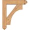 Ekena Millwork Westlake Arts and Crafts Smooth Bracket w/ Offset Brace, Western Red Cedar, 5 1/2"W x 22"D x 26"H BKT0604X22X26WTL03SWR - alternate 2